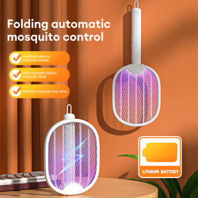 RECHARGEABLE ELECTRIC MOSQUITO KILLER RACKET 2 IN 1