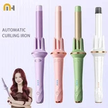 AUTOMATIC ROTATING HAIR CURLER