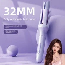 AUTOMATIC ROTATING HAIR CURLER