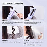 AUTOMATIC ROTATING HAIR CURLER